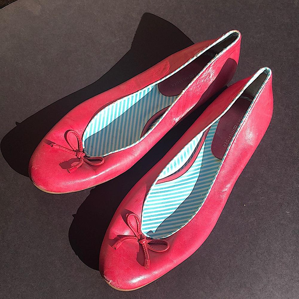 Pink Tommy Hilfiger Flats
